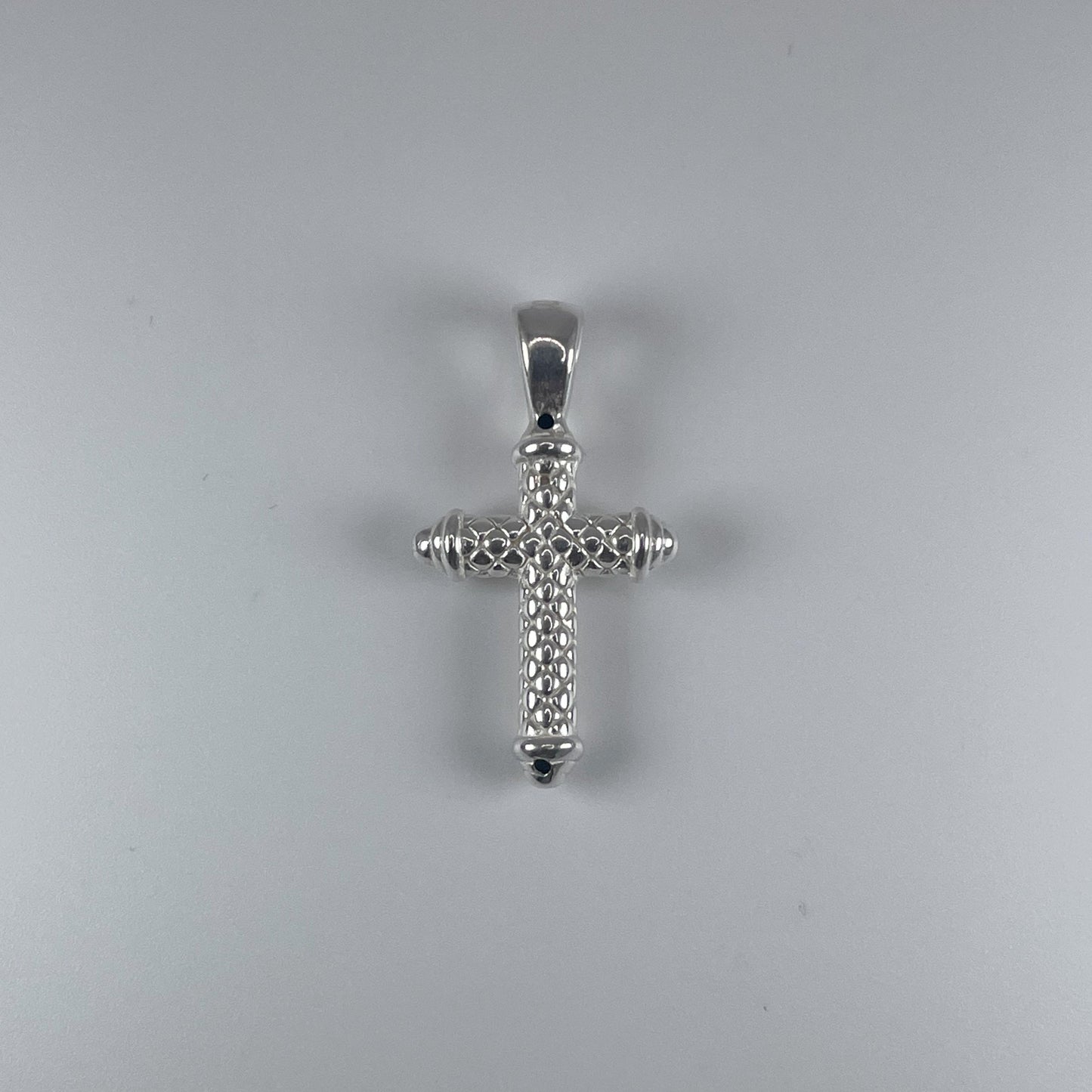 0.925 Sterling Silver Cross With D/Cuts