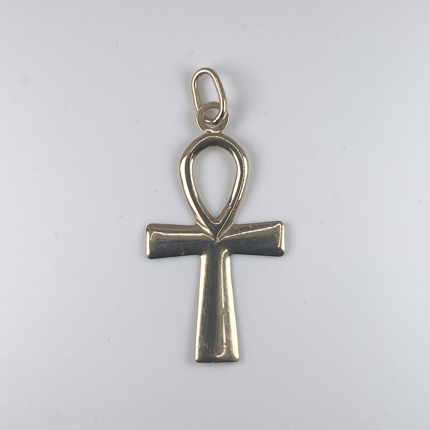 10K Gold 0.7gm Ankh Cross Pendant