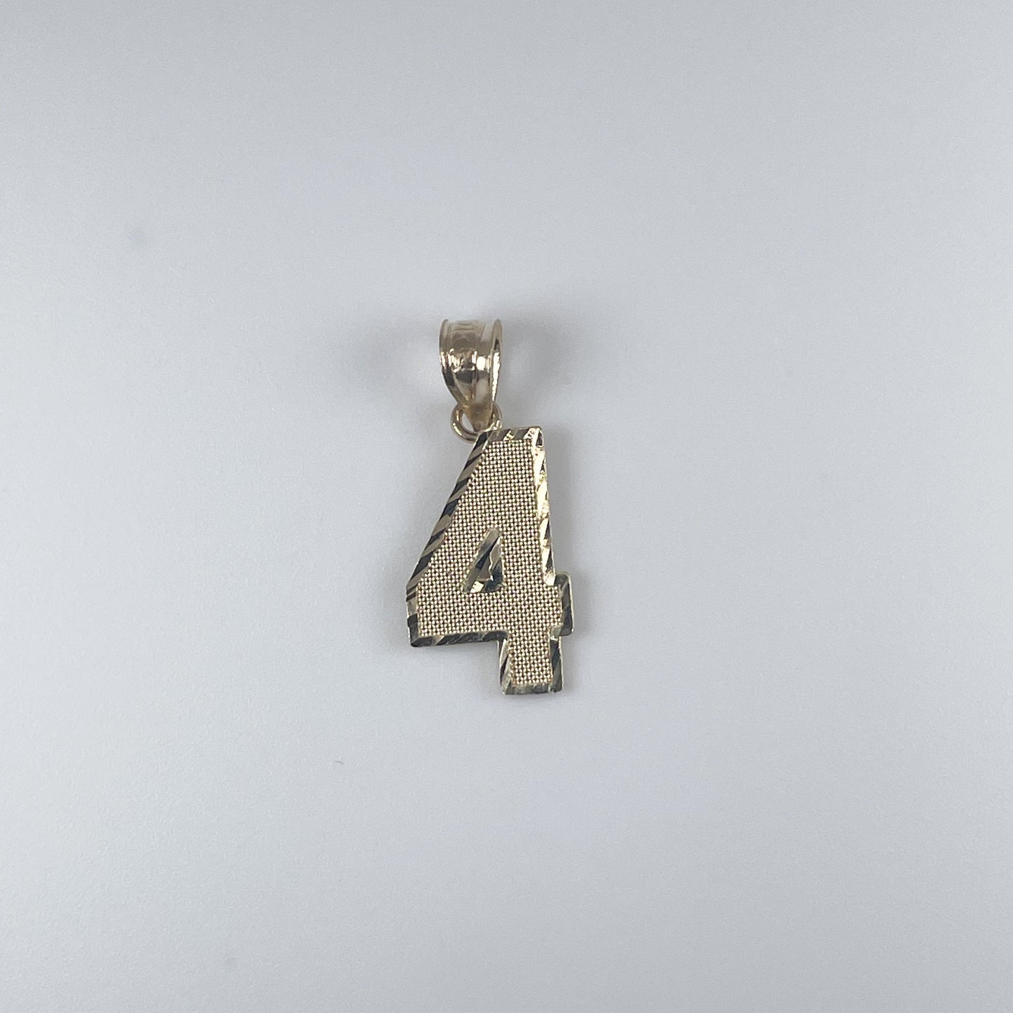 10K Gold 0.7gm #4 Pendant