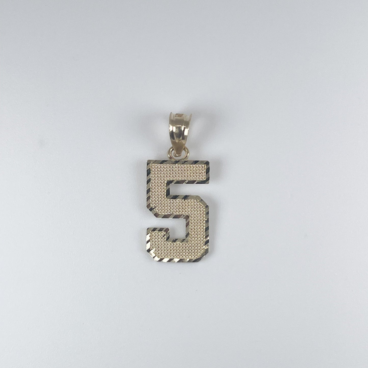 10K Gold 0.7gm #5 Pendant