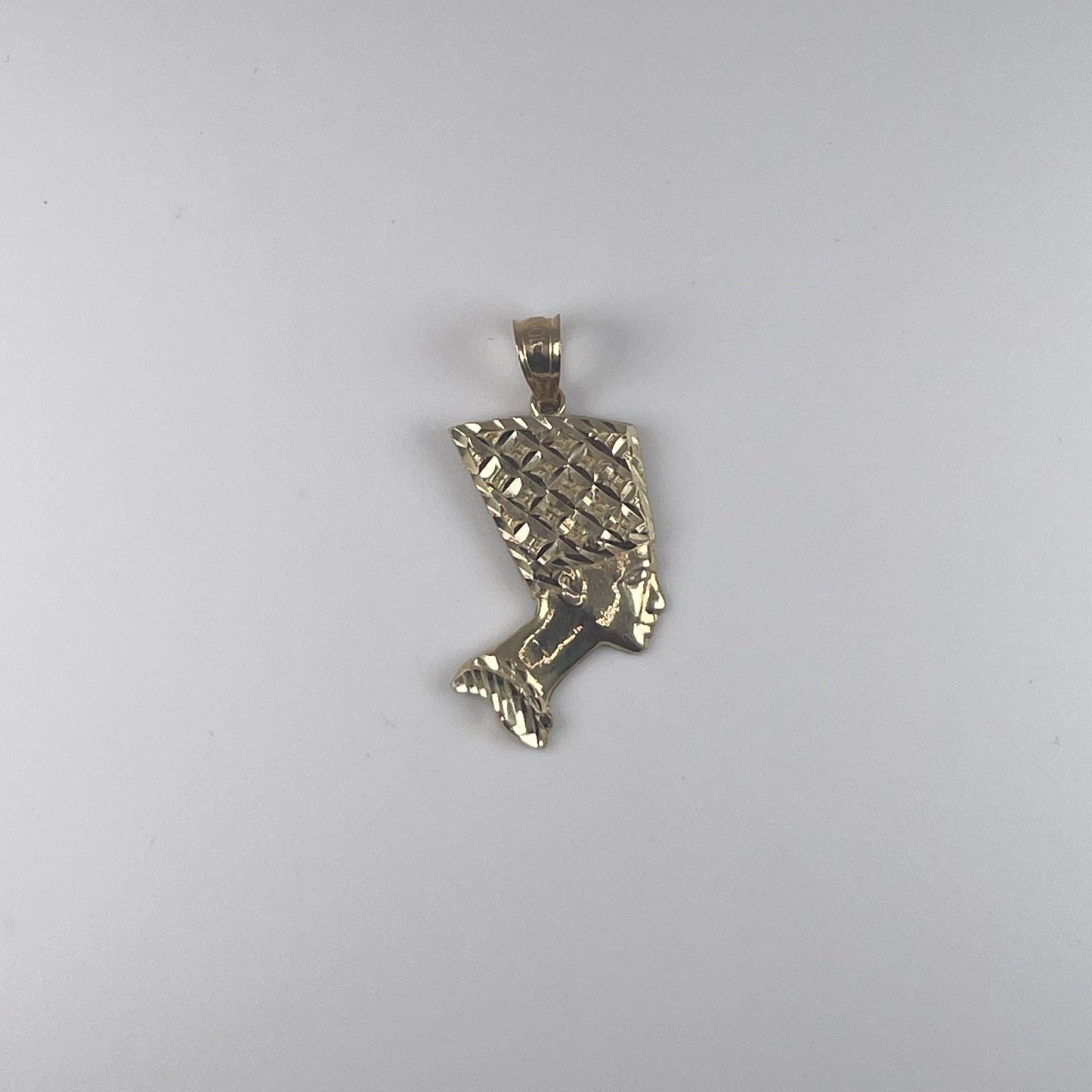 10K Gold 1.2gm D/Cut Nafititi Pendant