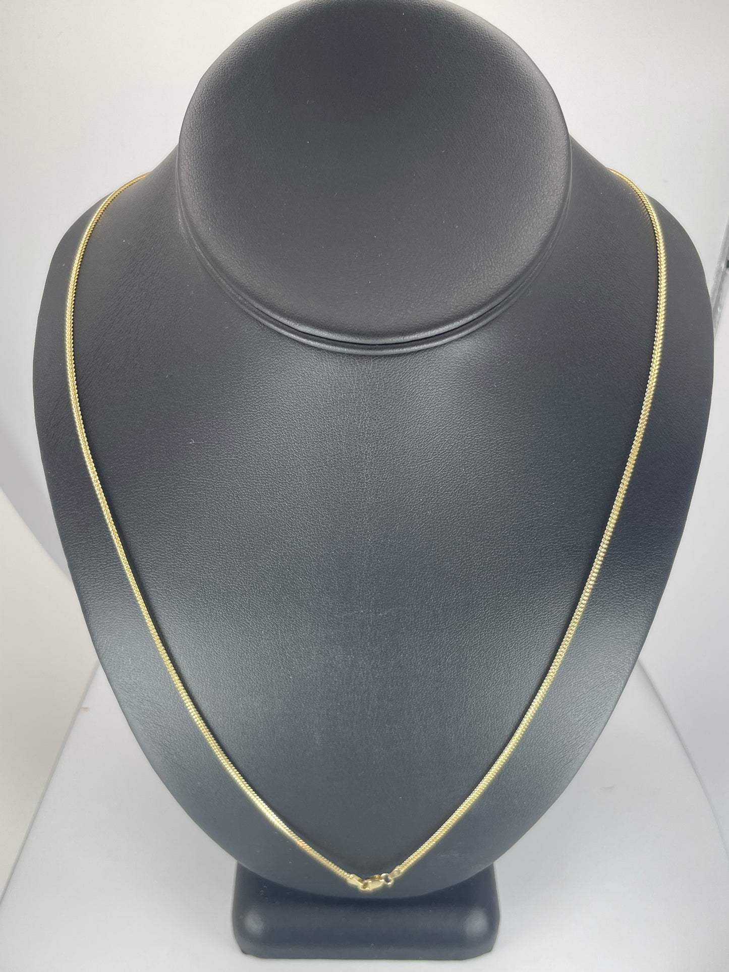 10K Gold 2.3 mm Hollow Franco 1 mm 22" chain $159.00