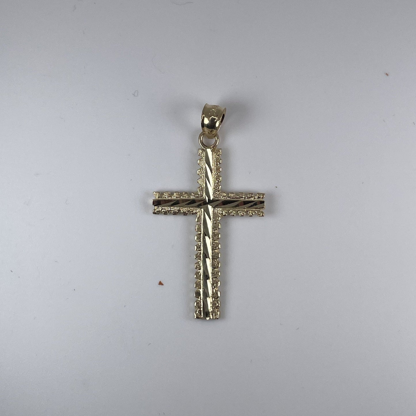 10K Gold 2gm D/Cut Cross Pendant