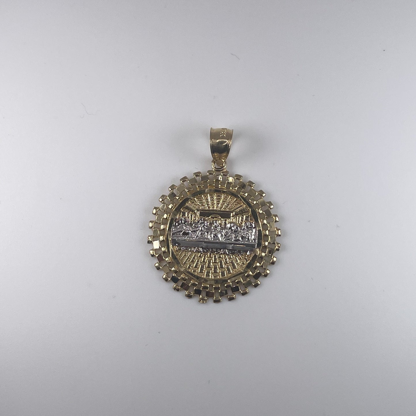 10K Gold 3.2 Last Supper D/Cut Pendant