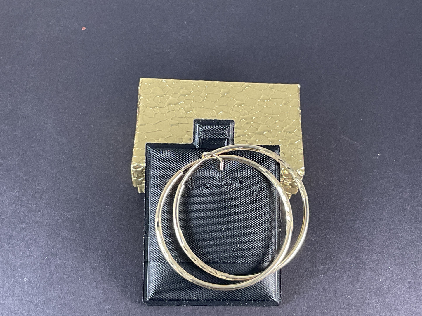 10K Gold Endless Diamond Cut Hoops 1.9 gm $129