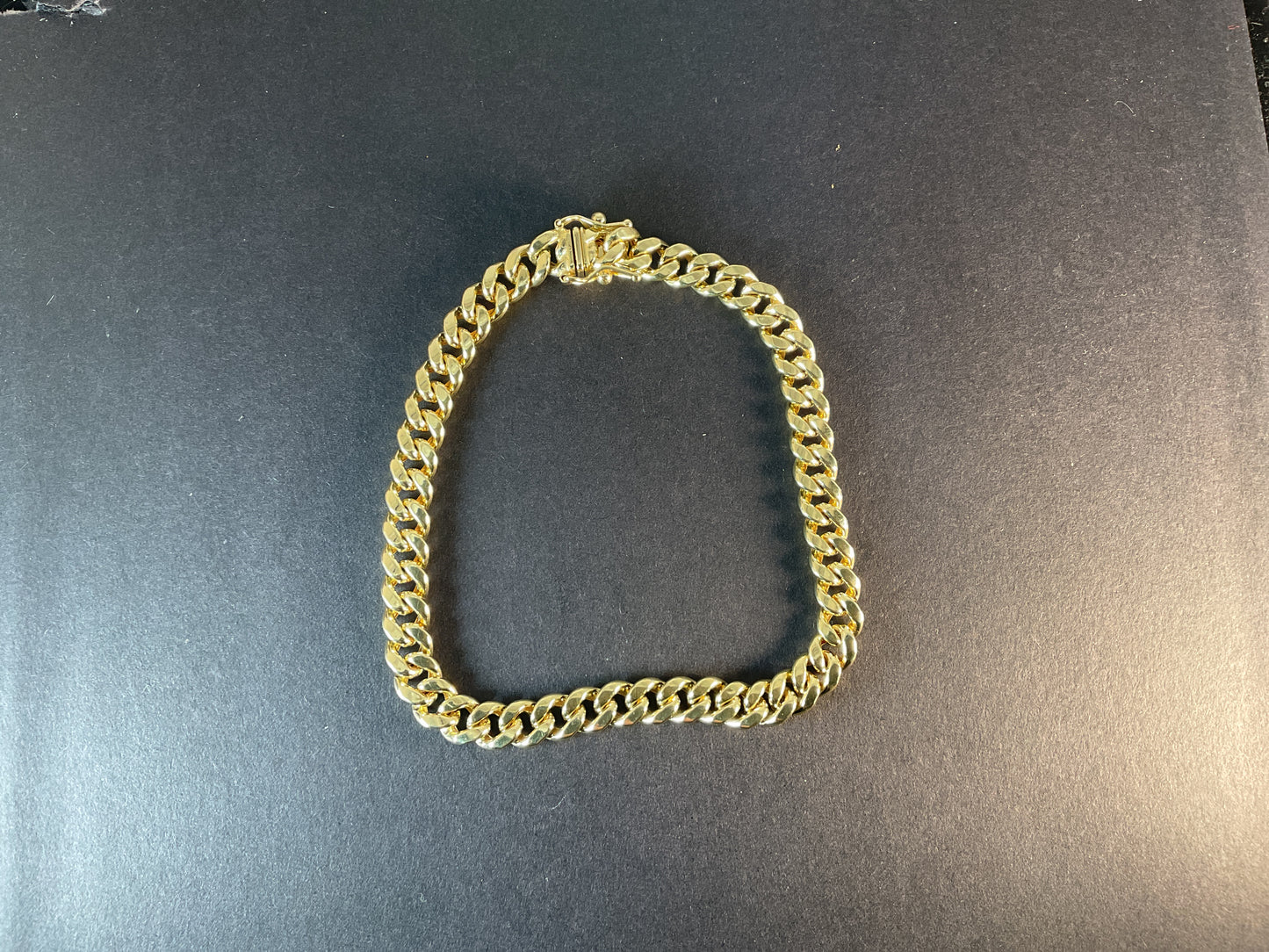 10K. HOLLOW MIAMI CUBAN 8” BRACELET 6.2 gm ,6mm. $450.00