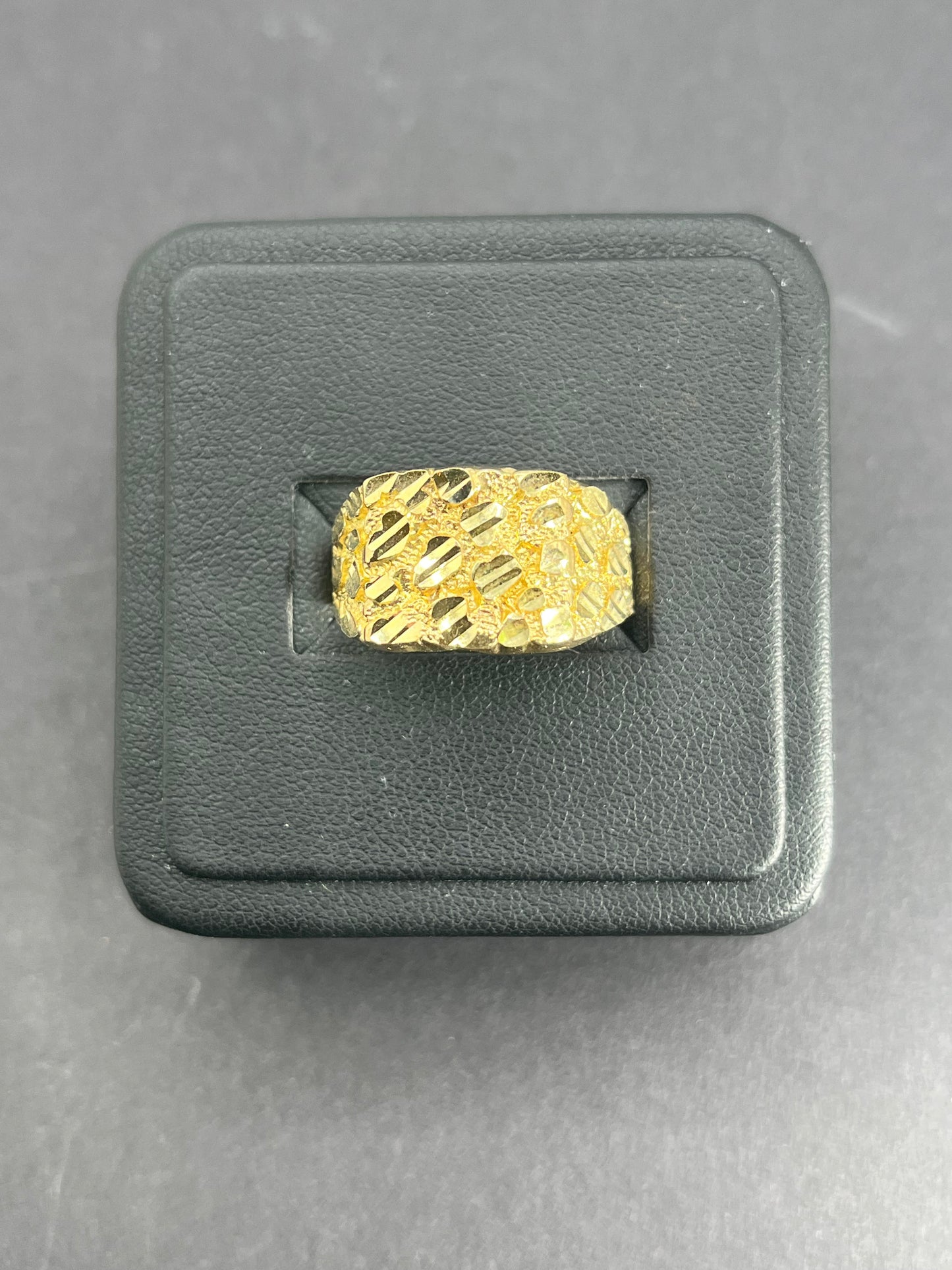 10K Gold Men's Nugget Ring