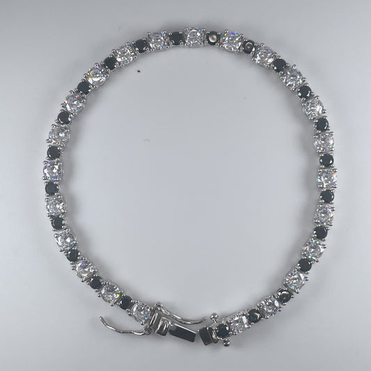 0.925 Sterling Silver 7" Bracelet with Cubic Zirconia