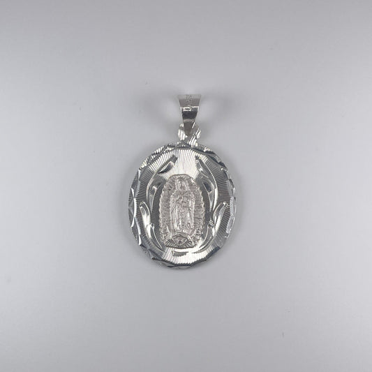 0.925 Sterling Silver Virgin Mary Pendant