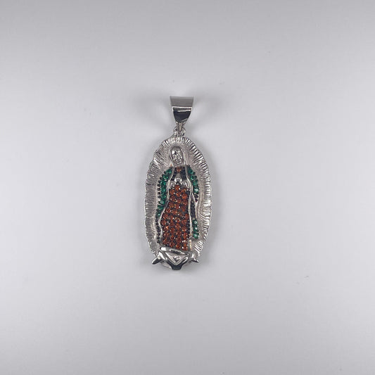 0.925 Sterling Silver Virgin Mary Pendant