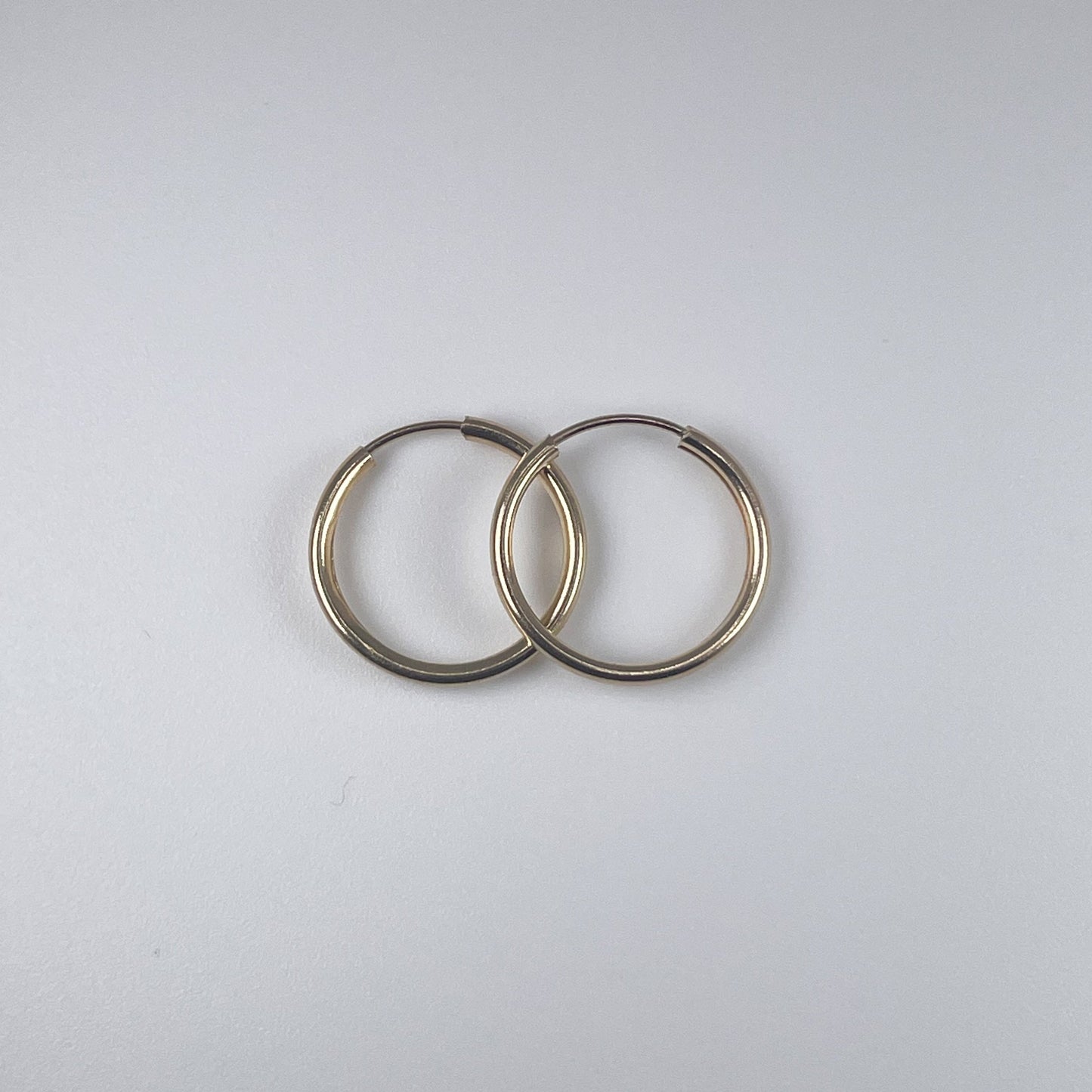 10K Gold 0.4gm Plain Endless Hoop Earring