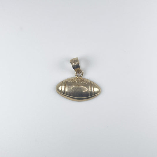 10K Gold 0.6 gm Football Pendant