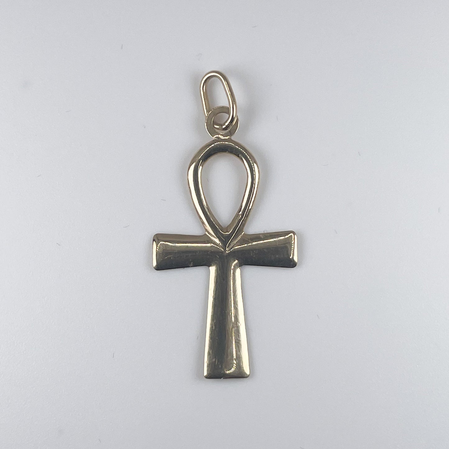 10K Gold 0.7gm Ankh Cross Pendant