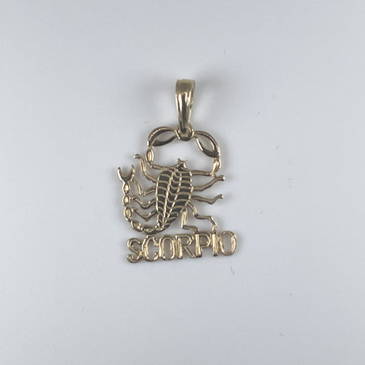 10K Gold 0.7gm Scorpio Pendant