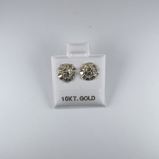 10K Gold 0.8gm Nugget Stud Earrings