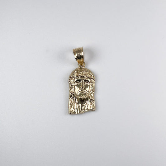 10K Gold 0.9gm Jesus Face Pendant