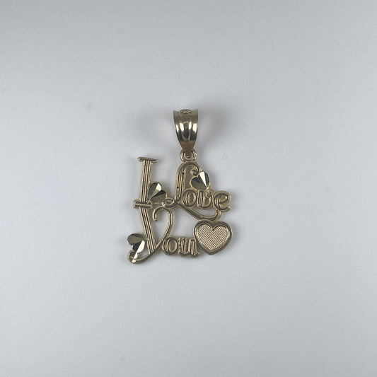 10K Gold 1.2gm Love Pendant