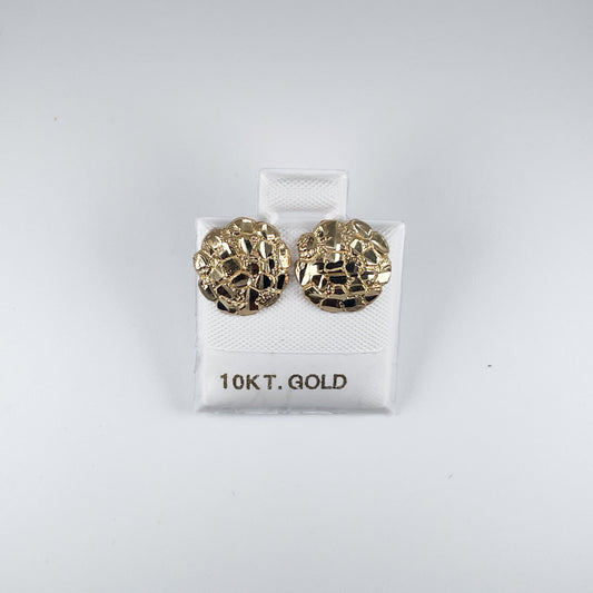 10K Gold 1.3gm Nugget Earrings