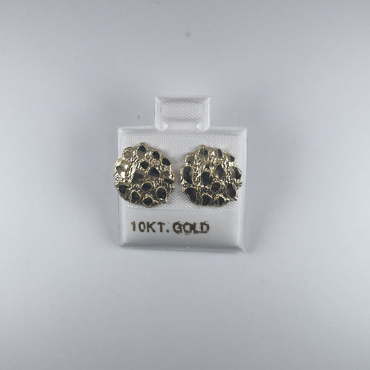 10K Gold 1.5gm Nugget Stud Earrings