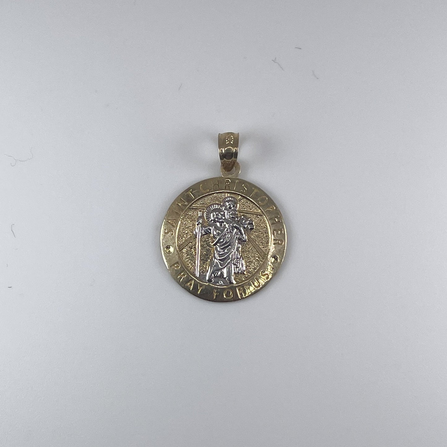 10K Gold 1.7gm St. Christopher Medal Pendant