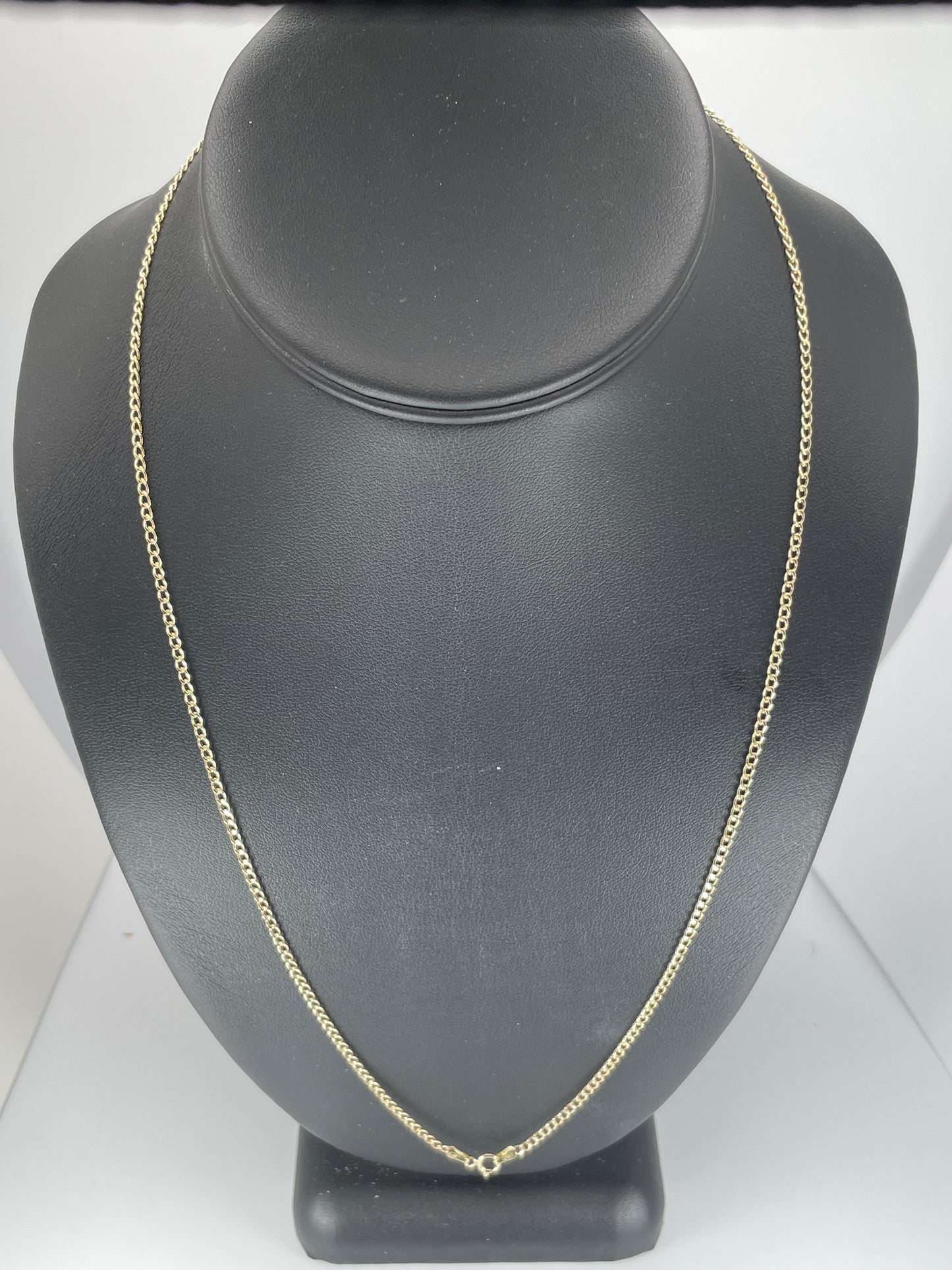 10K Gold 1.9gm Hollow Cuban 2mm 22 Chain