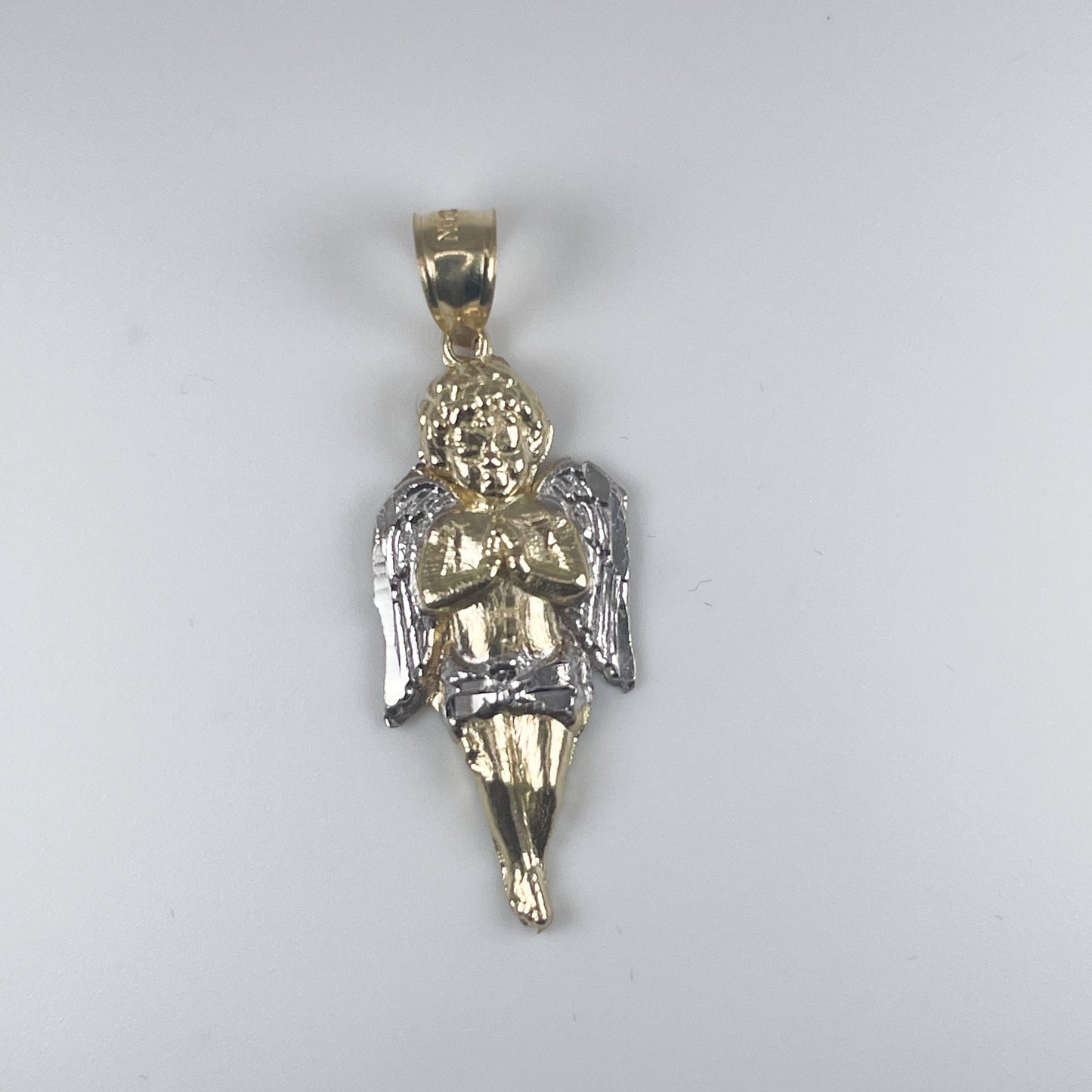 10K Gold 2.5gm Angel 2 Tone Pendant