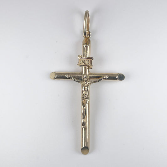 10K Gold 2.9gm Gold Cross w Jesus Pendant