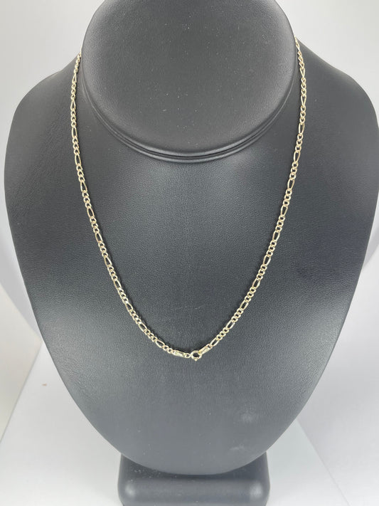 10K Gold 2gm Hollow Figaro 16 Chain