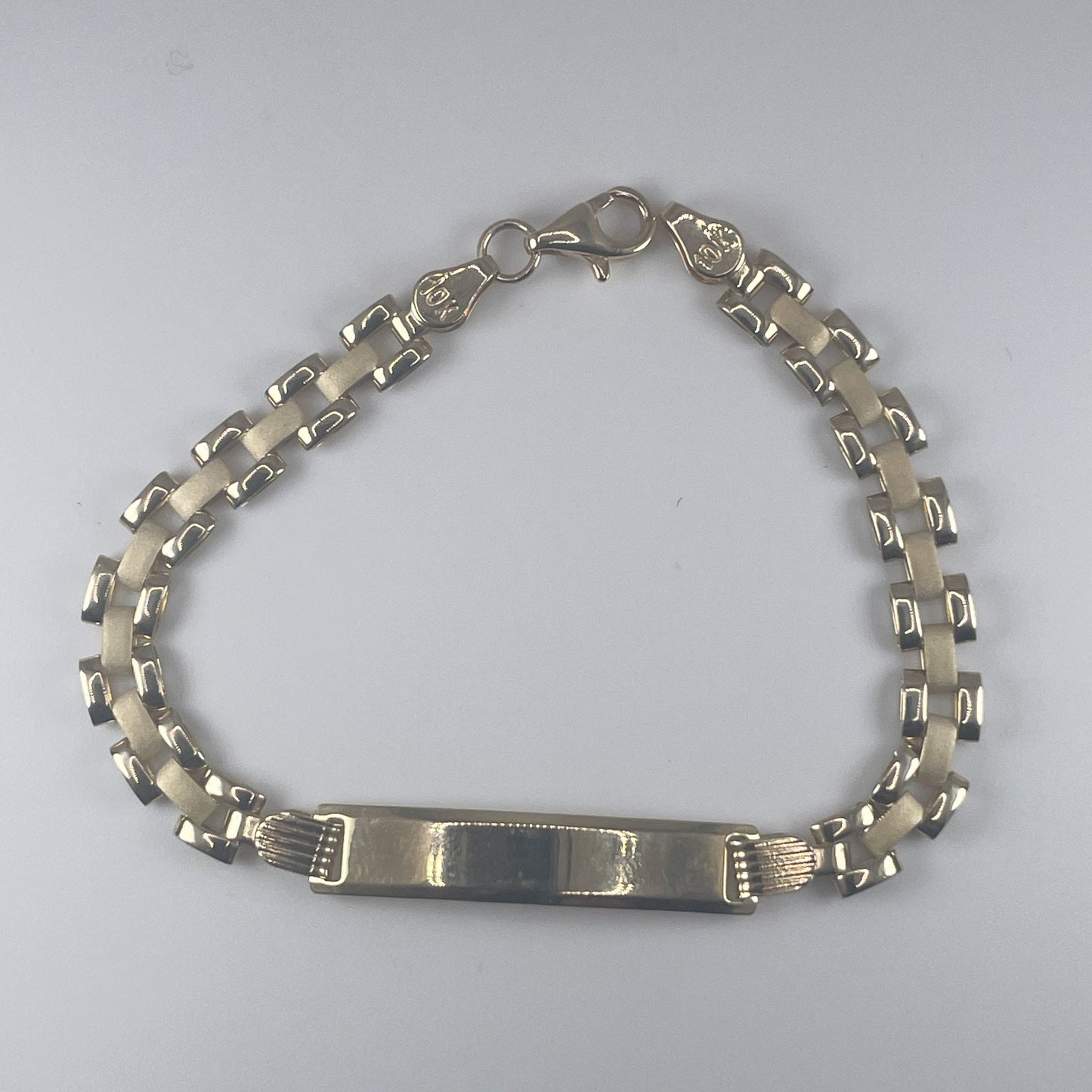 10K Gold 4.4gm 6" Rol Baby ID Bracelet Engraveable