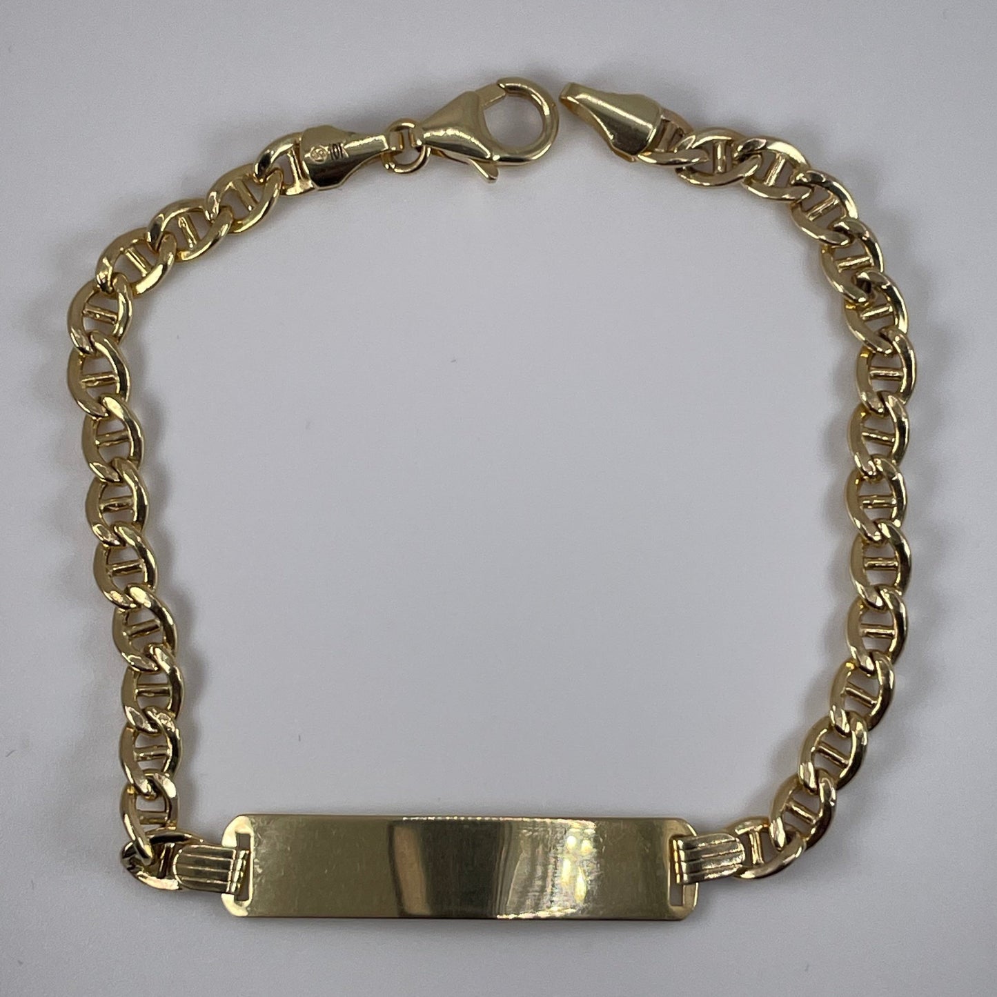 10K Gold 7" 3.7gm ID Bracelet Engraveable