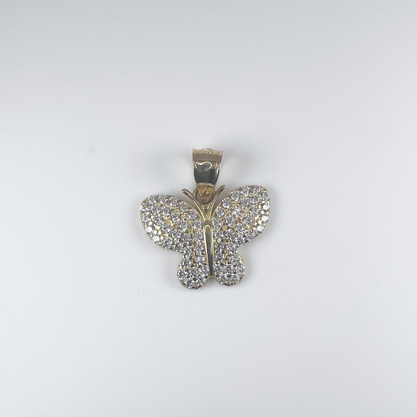 10K Gold Butterfly 2.1gm with Cubic Zirconia