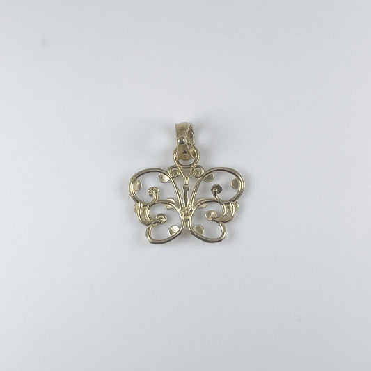 10K Gold Butterfly Pendant