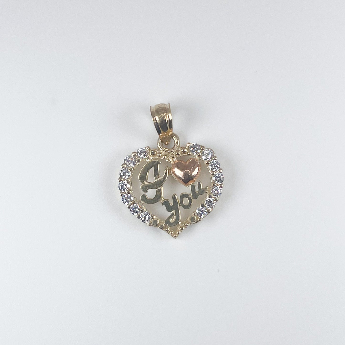 10K Gold Heart 1.2gm with Cubic Zirconia Pendant