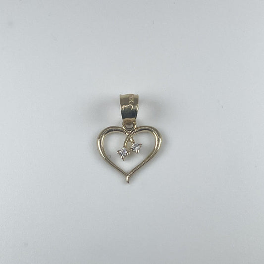 10K Gold Heart Pendant