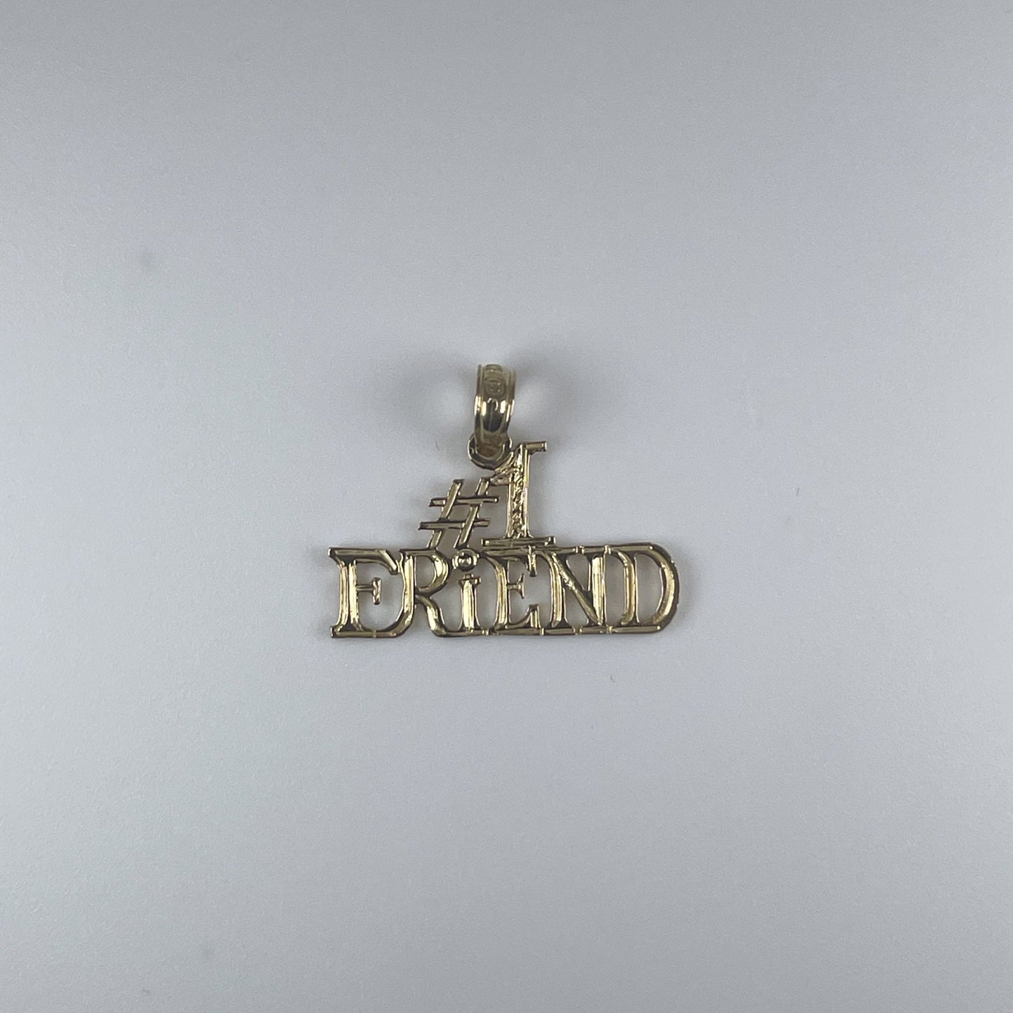 10K Gold #1  Friend Pendant