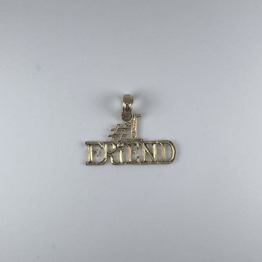 10K Gold #1  Friend Pendant