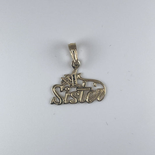 10K Gold #1 Sister Pendant