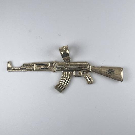 10k Gold 2gm Gun Pendant