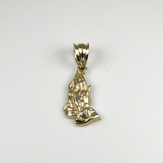 10k Gold Praying Hands Pendant