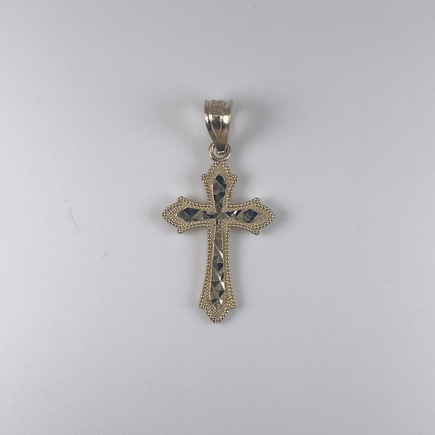 14K Gold 0.8gm D/Cut Cross