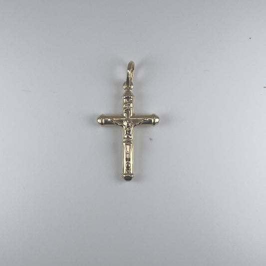 14K Gold 1.3gm Cross with Jesus