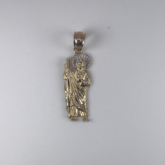 14K Gold 1.3gm D/Cut St.Jude Pendant