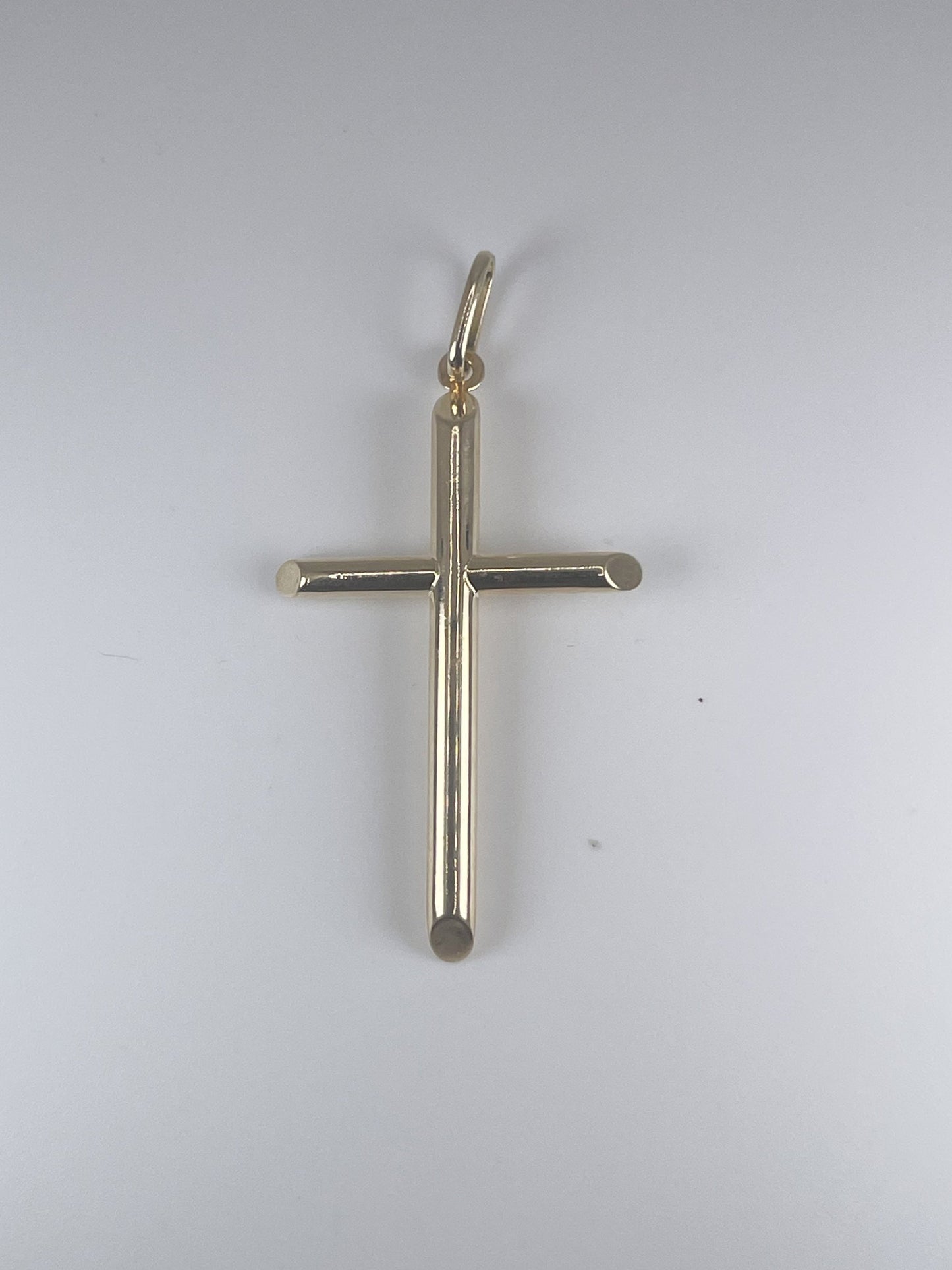 14K Gold 1.9gm Tube Cross