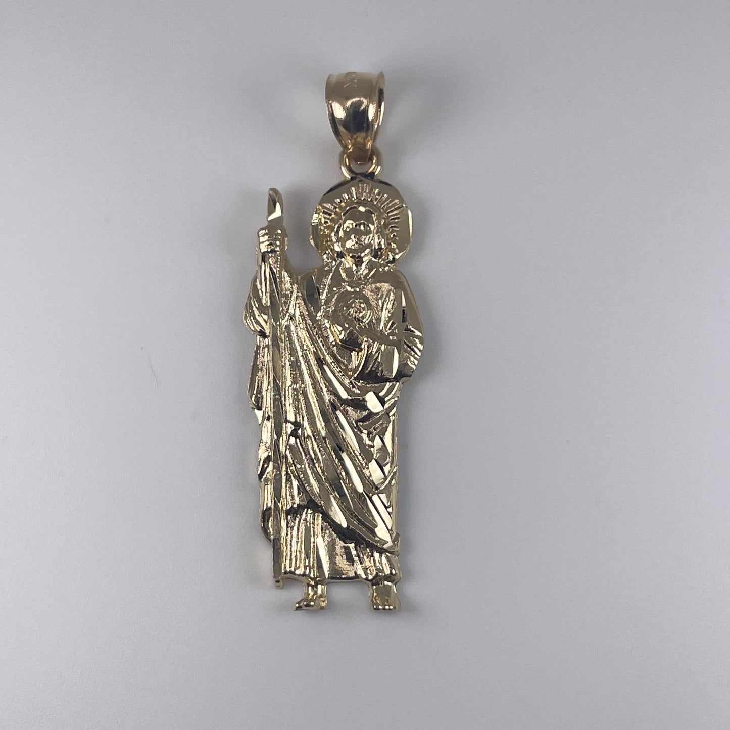 14K Gold 3.2gm D/Cut St.Jude Pendant