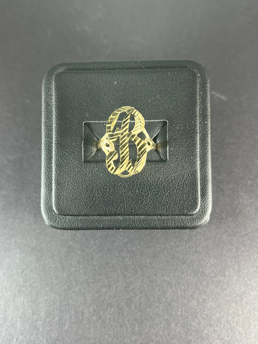 10k Gold Ladies Initial Ring