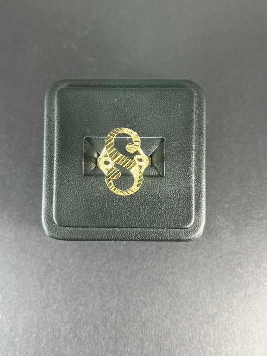 10K Gold Initial Ring