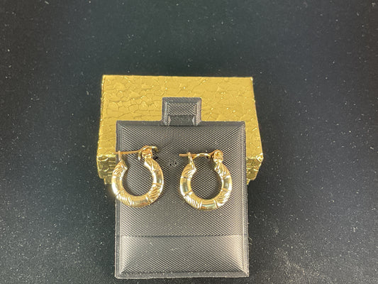 10 K Gold Hoop Earring $60