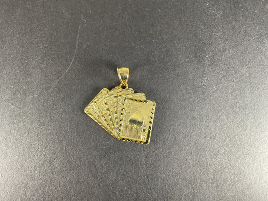 10k Cards Pendant 3.5 gm