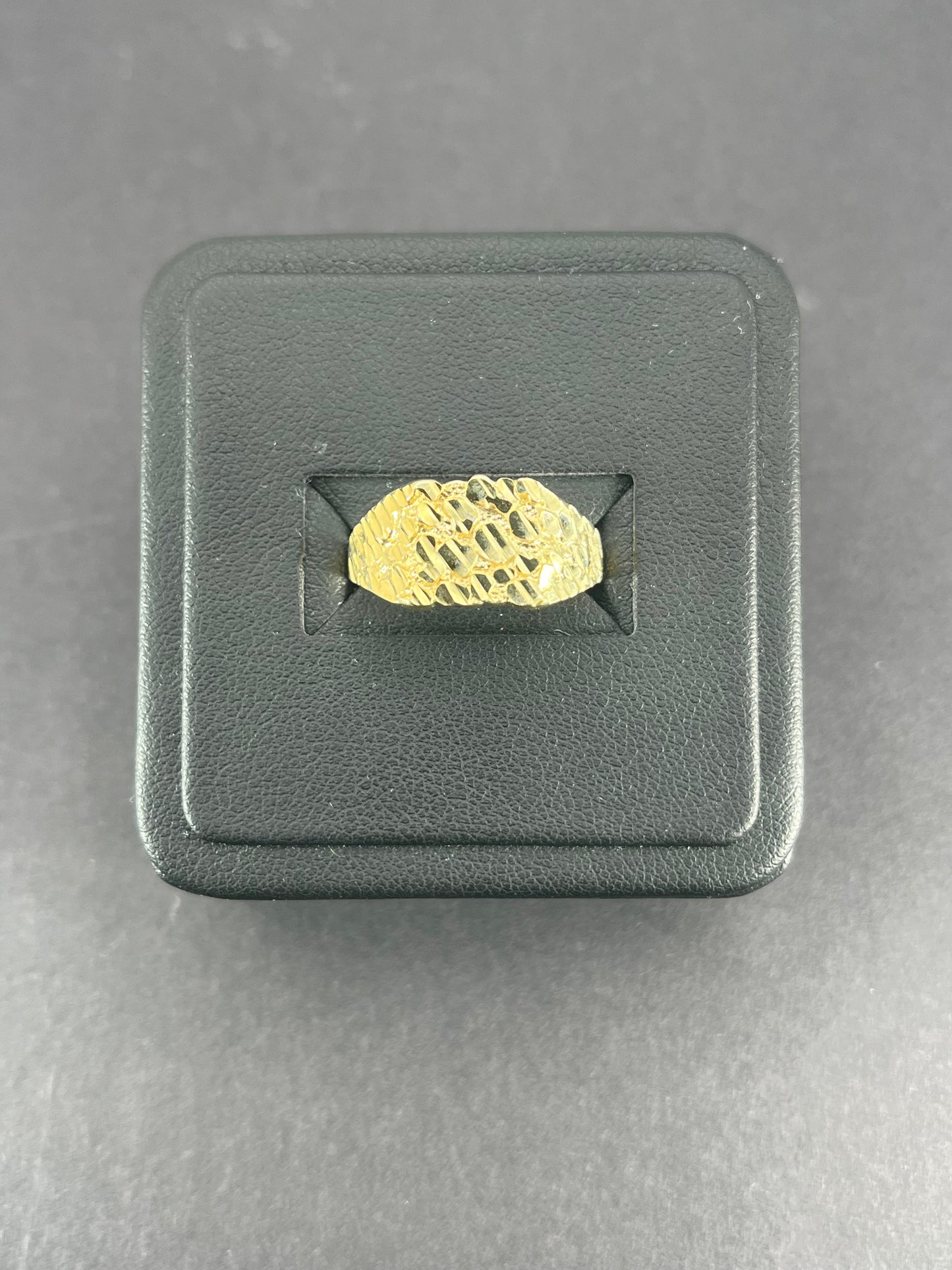 10K Gold Men's Nugget Ring