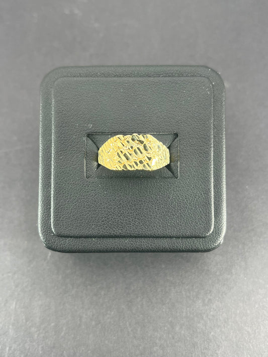 10K Gold Men's Nugget Ring